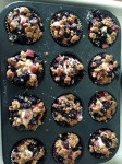 Blueberry Rhubarb Cobbler Cupcakes